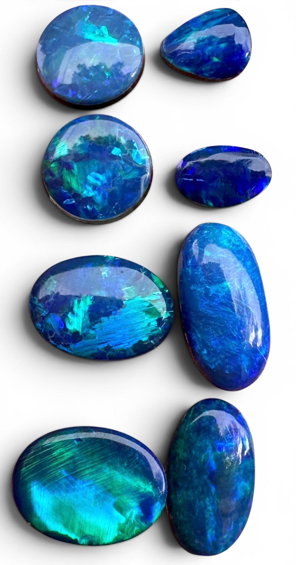 Opal Essence Opal Doublet Matching Sets jewellery designs Blue Green