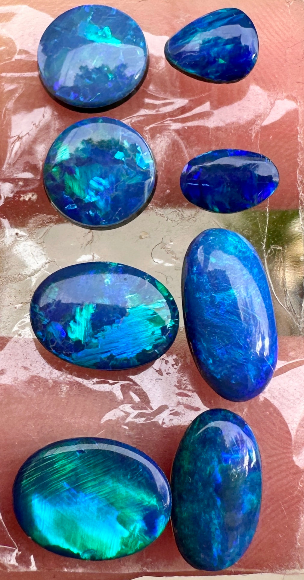 Opal Essence Opal Doublet Matching Sets jewellery designs Blue Green