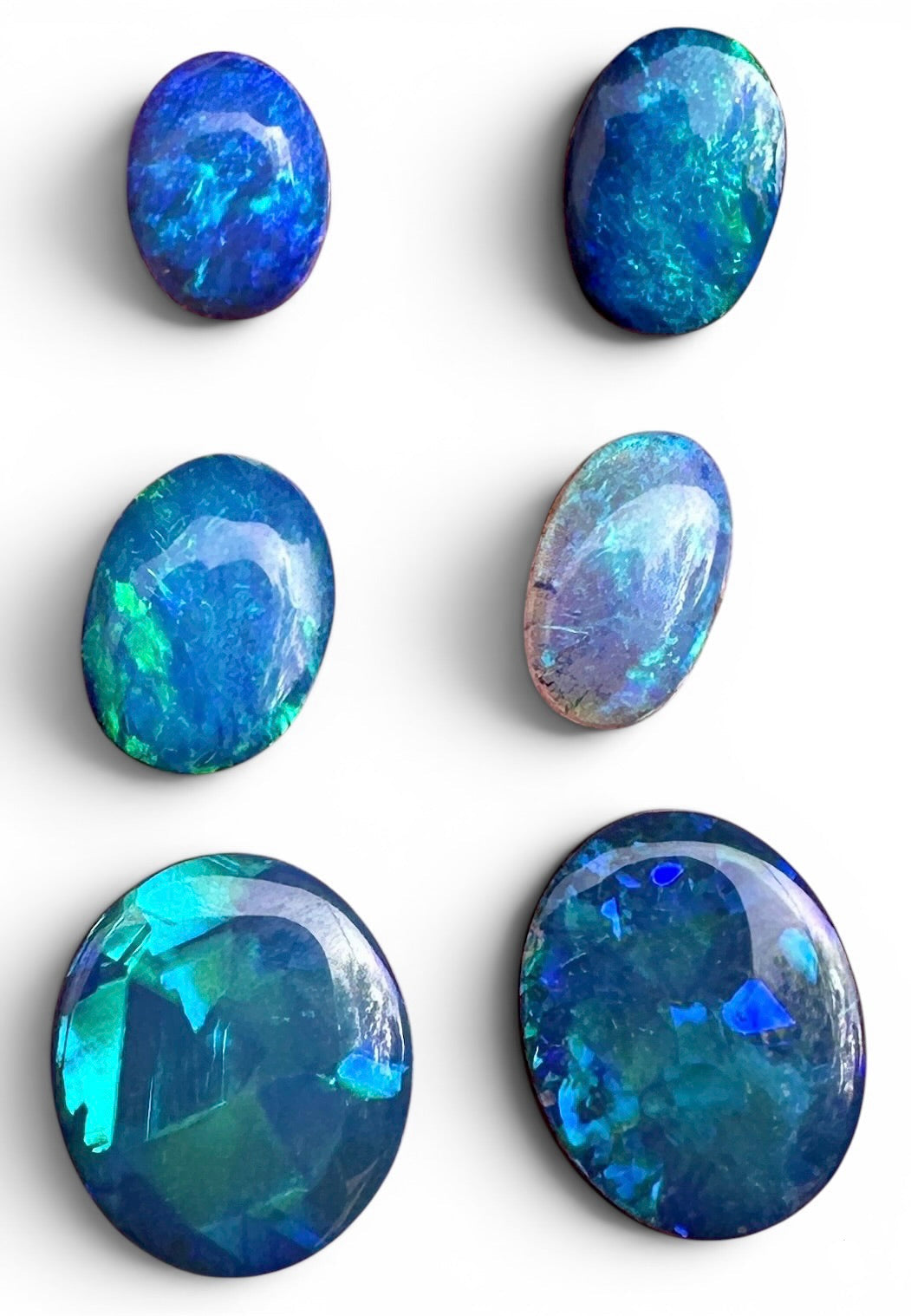 Opal Essence Opal Doublets Blue Green Matching sets 