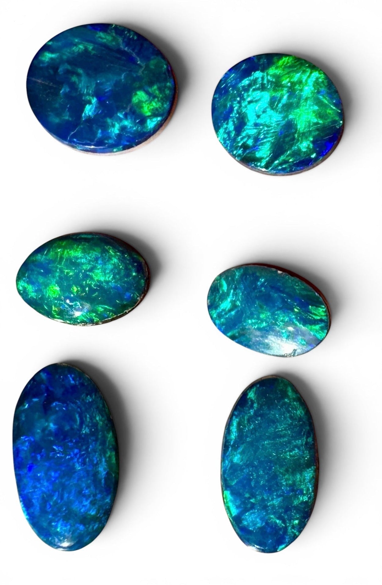 Opal Essence Opal Doublets Blue Green Matching sets 