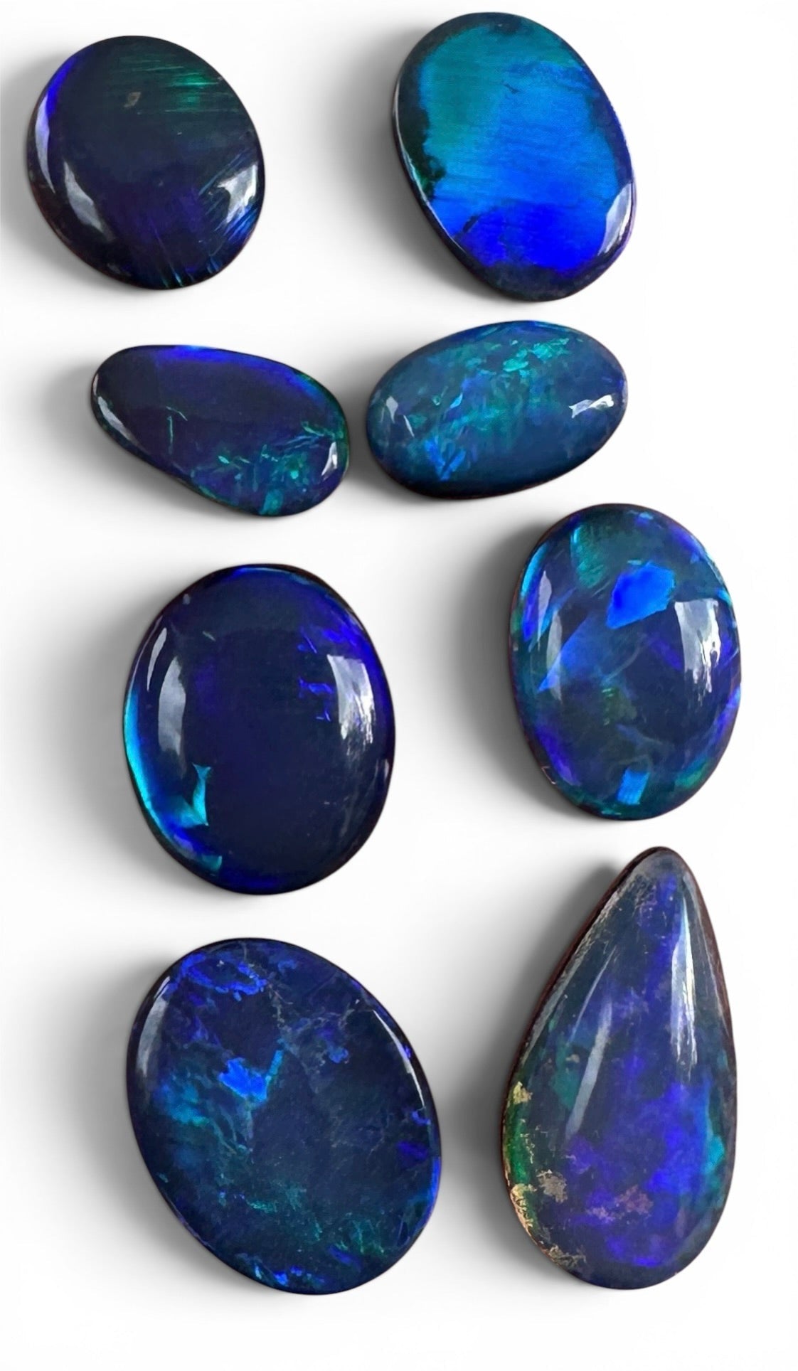 Opal Essence Opal Doublets Blue Green Matching sets 