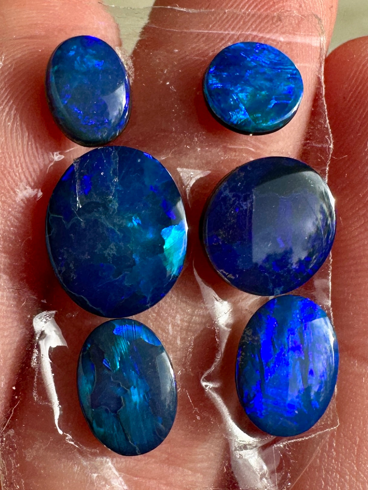 Opal Essence Opal Doublets Blue Green Matching sets 