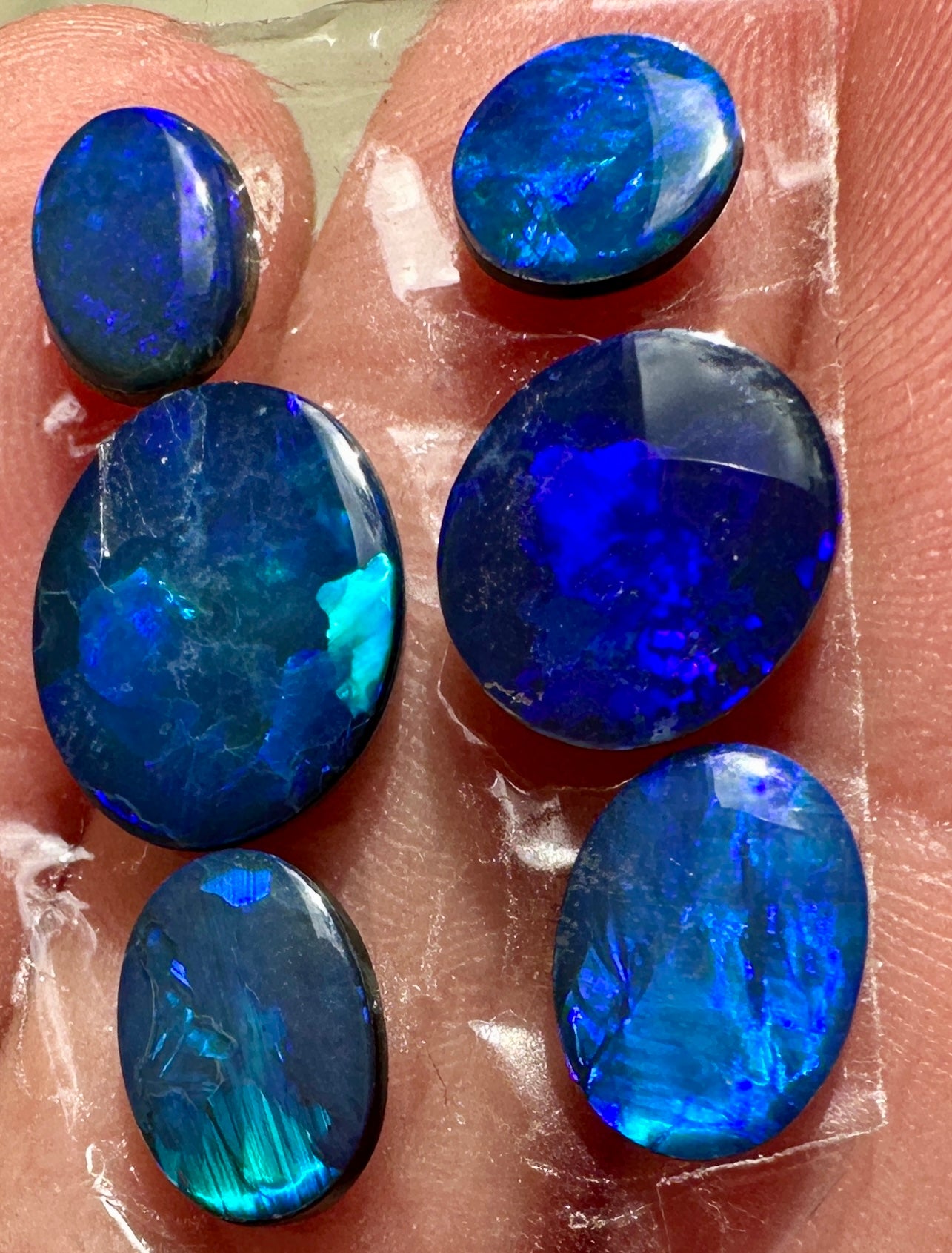 Opal Essence Opal Doublets Blue Green Matching sets 