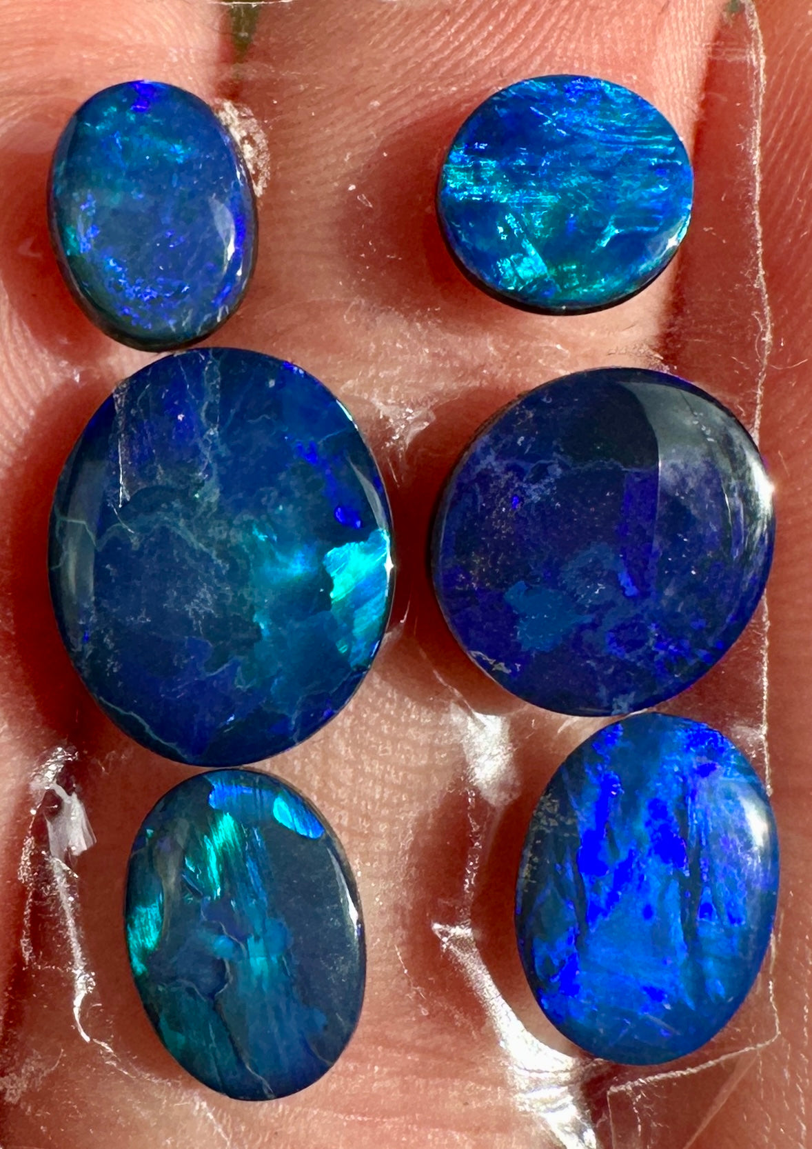 Opal Essence Opal Doublets Blue Green Matching sets 