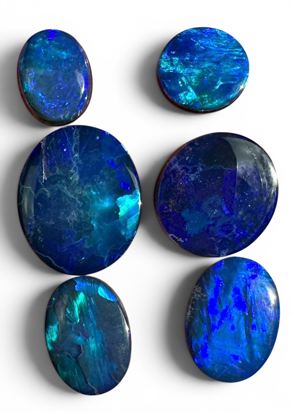 Opal Essence Opal Doublets Blue Green Matching sets 