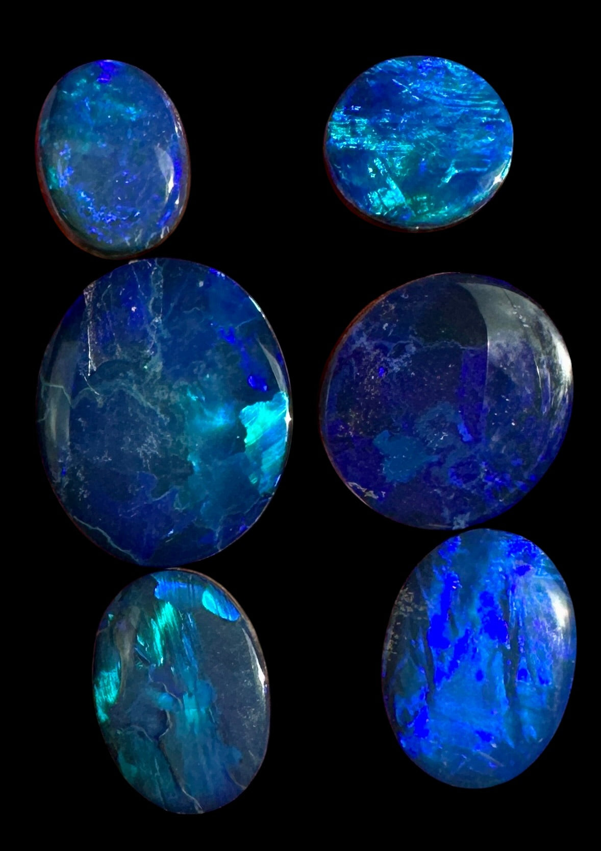 Opal Essence Opal Doublets Blue Green Matching sets 