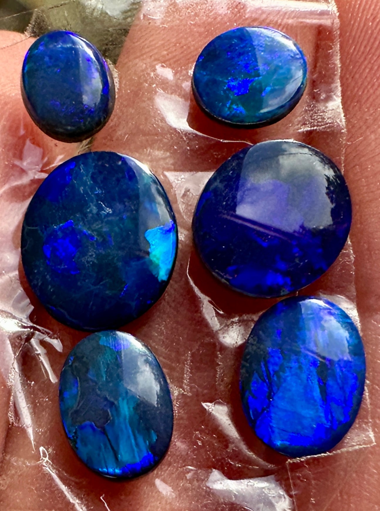 Opal Essence Opal Doublets Blue Green Matching sets 
