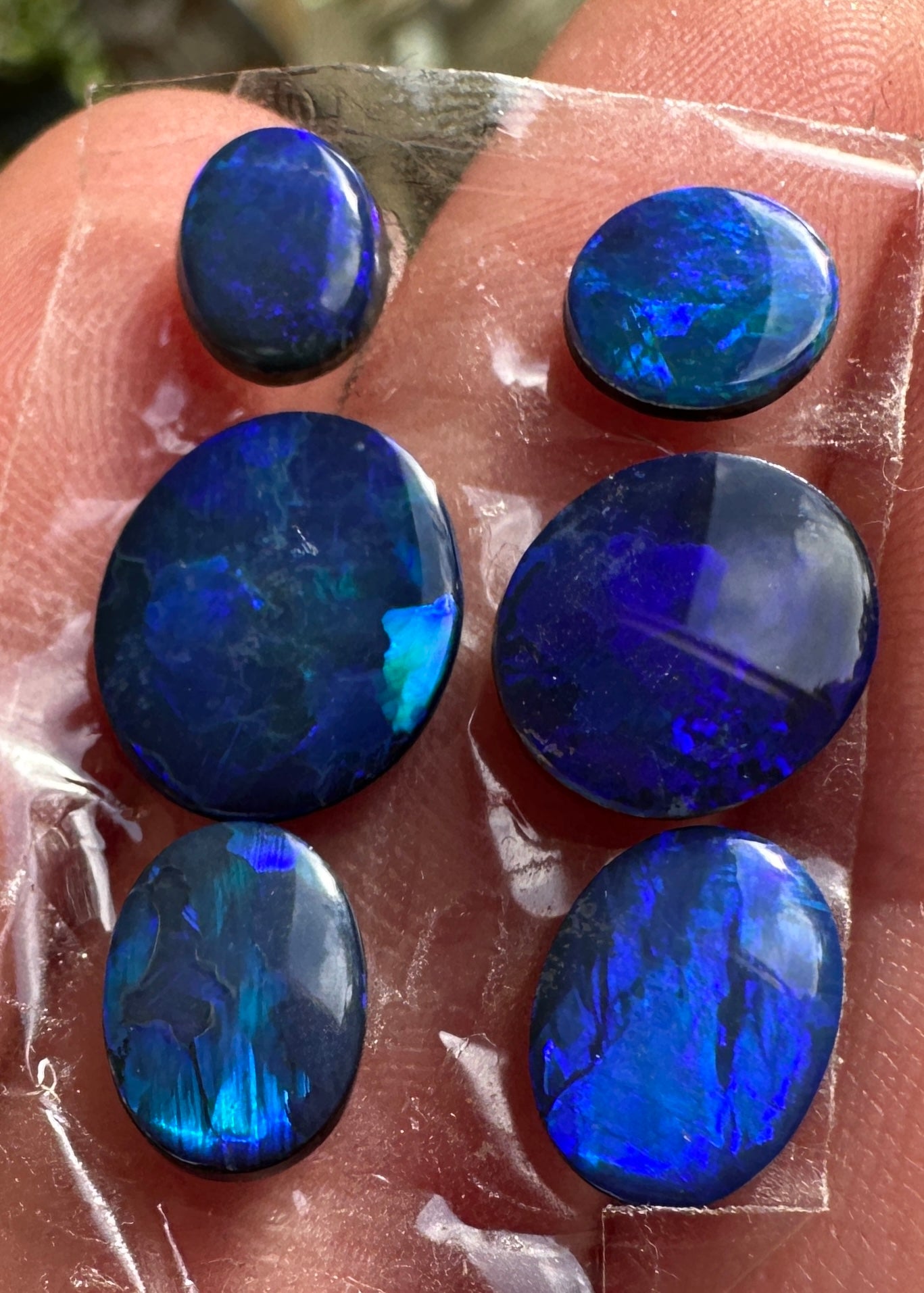 Opal Essence Opal Doublets Blue Green Matching sets 