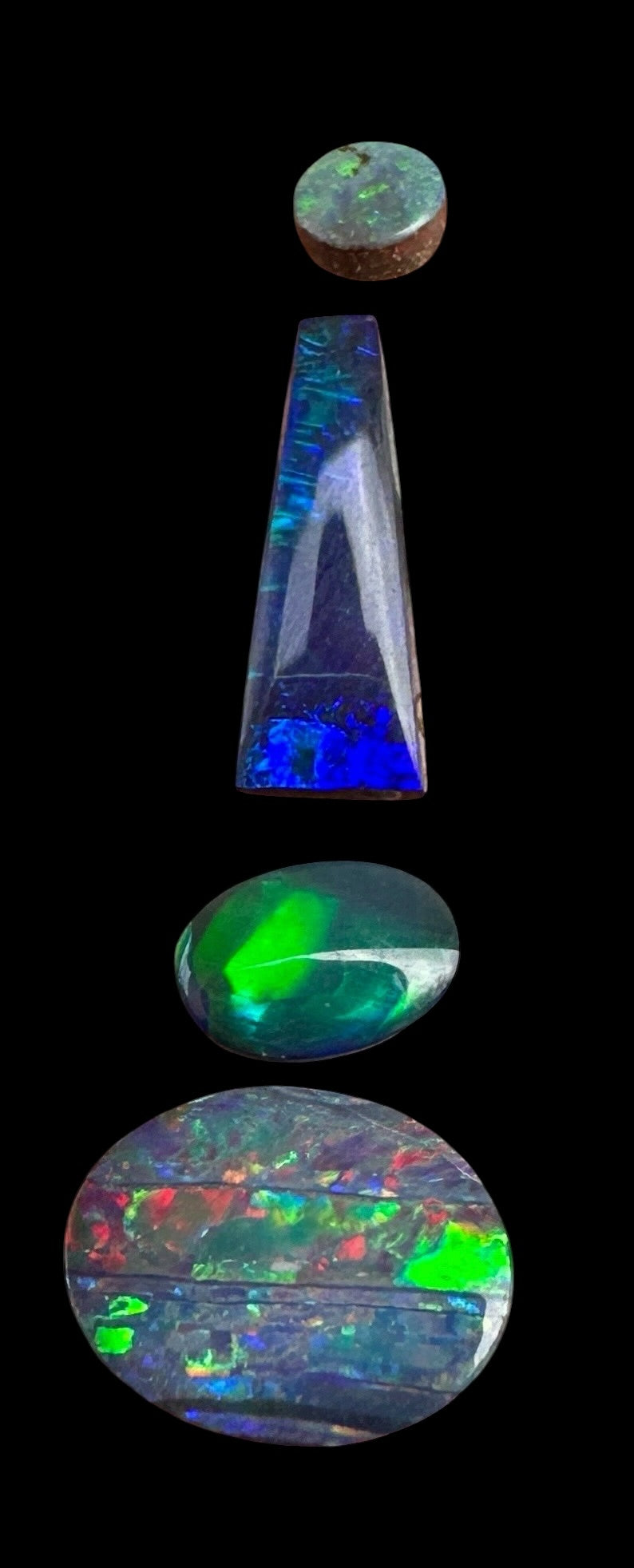 Opal Essence Opal Doublets Blue Green Matching sets 