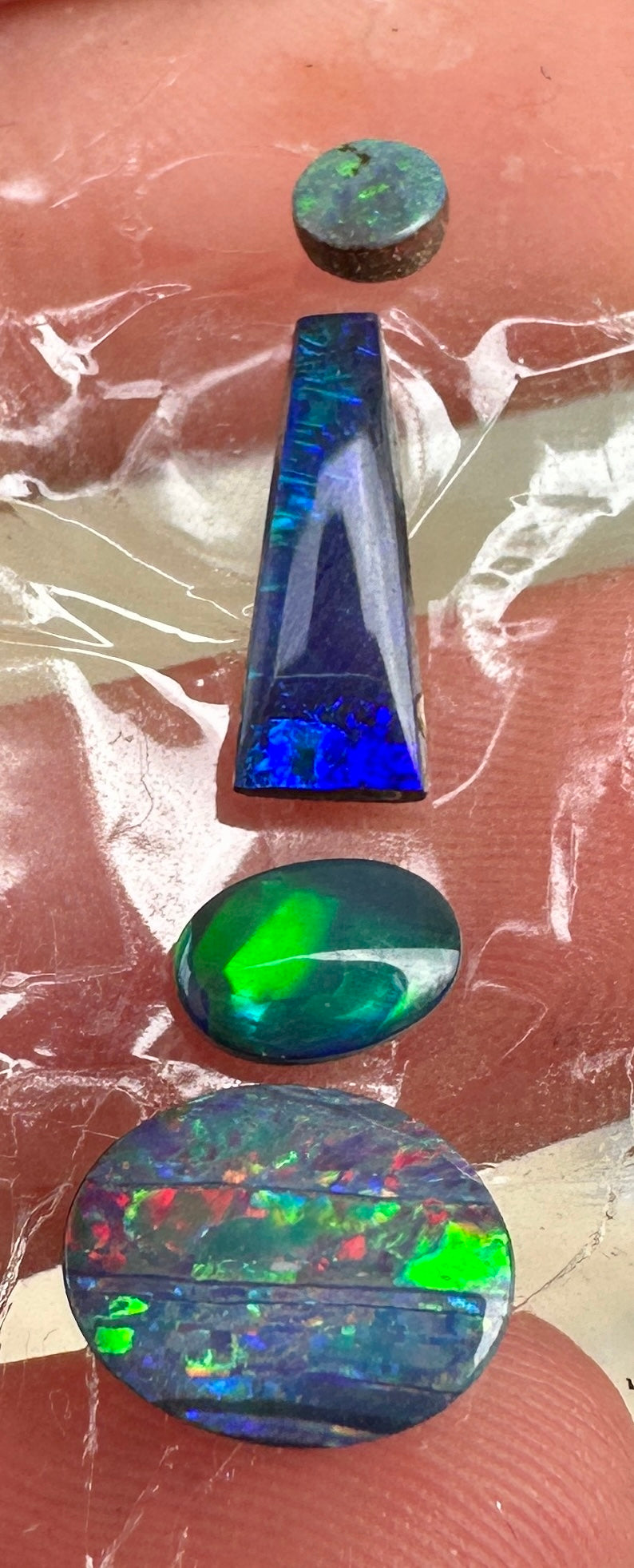 Opal Essence Opal Doublets Blue Green Matching sets 
