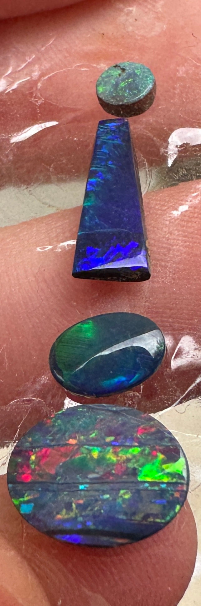 Opal Essence Opal Doublets Blue Green Matching sets 