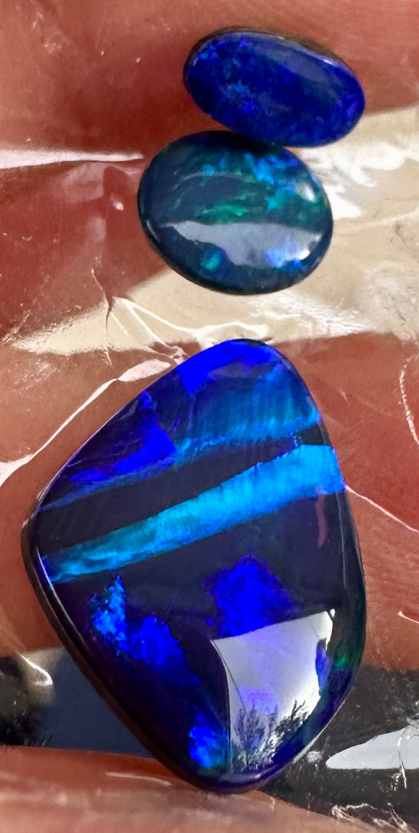 Opal Essence Opal Doublets Blue Green Matching sets 
