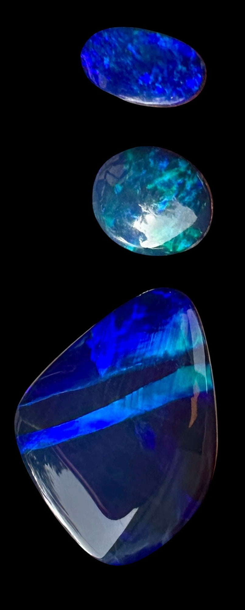 Opal Essence Opal Doublets Blue Green Matching sets 