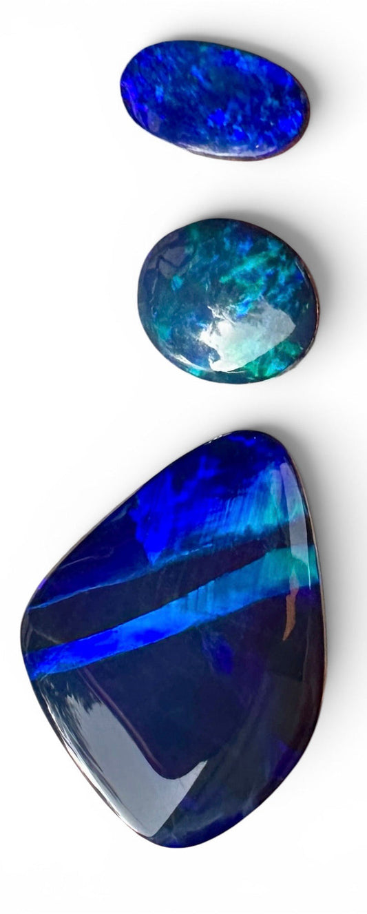 Opal Essence Opal Doublets Blue Green Matching sets 