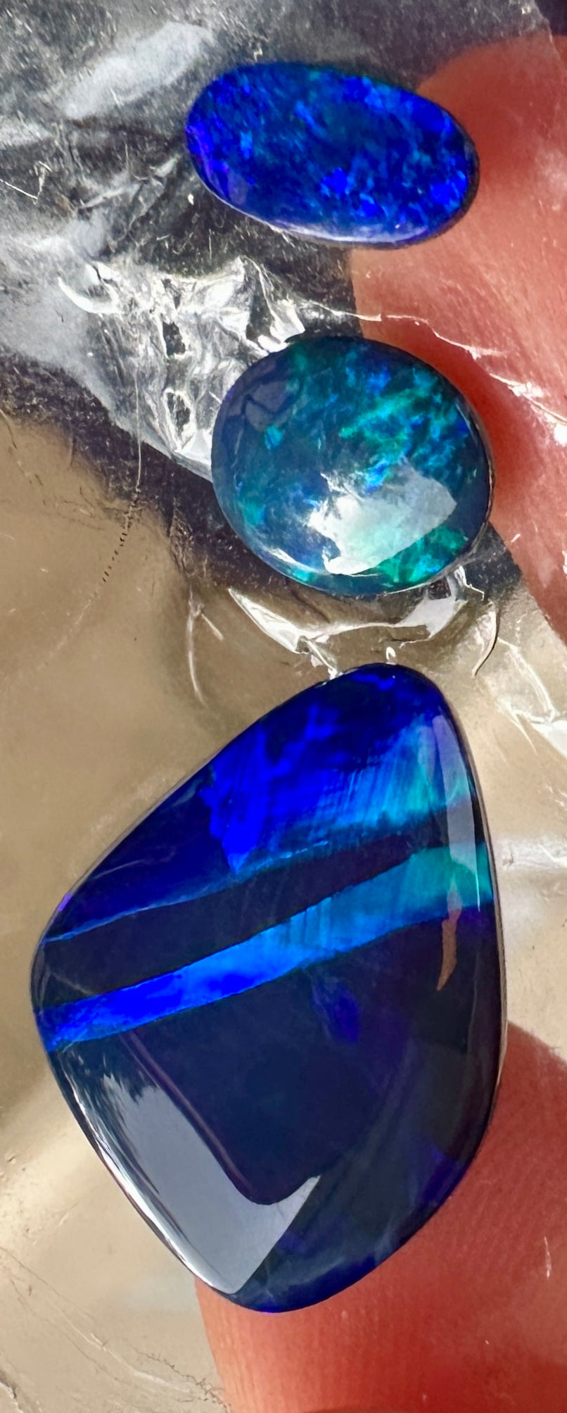 Opal Essence Opal Doublets Blue Green Matching sets 