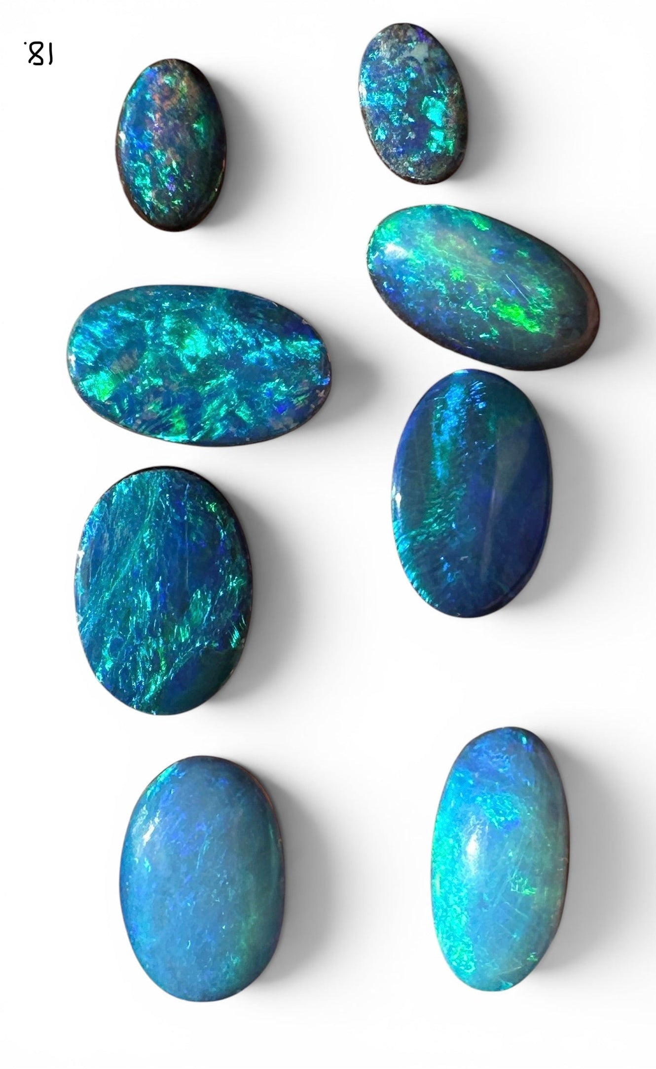 Opal Essence Opal Doublets Blue Green Matching sets 