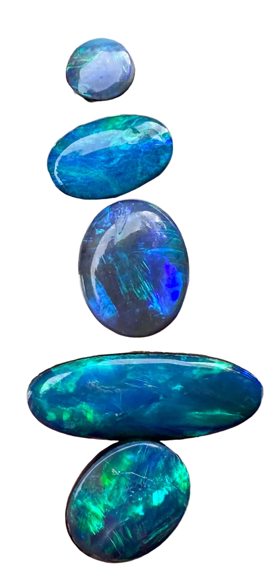 Opal Essence Opal Doublets Blue Green Matching sets 