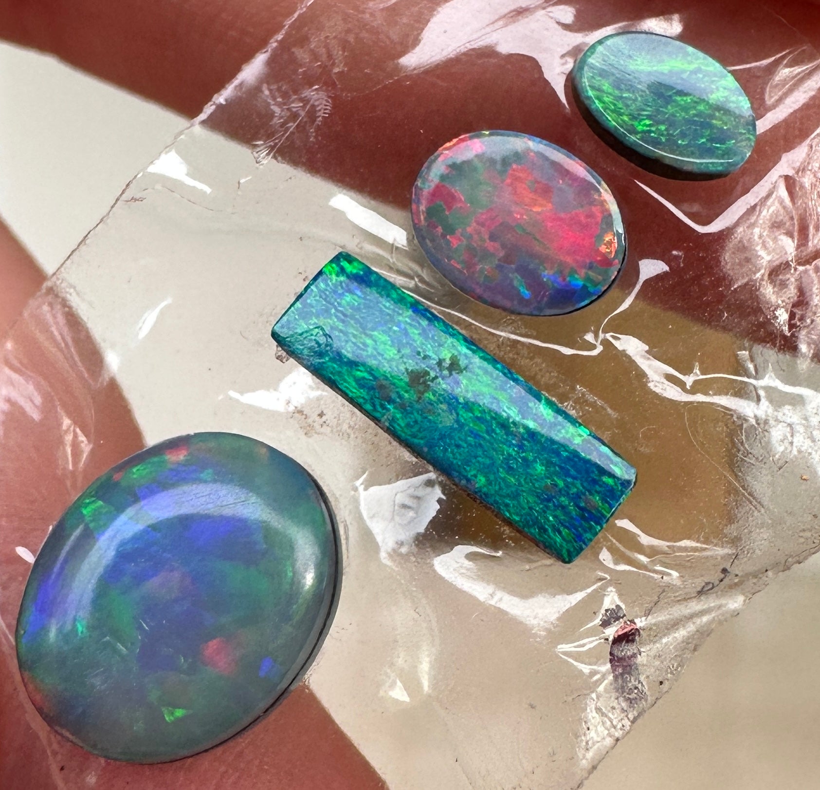 Opal Essence Opal Doublets Blue Green Matching sets 