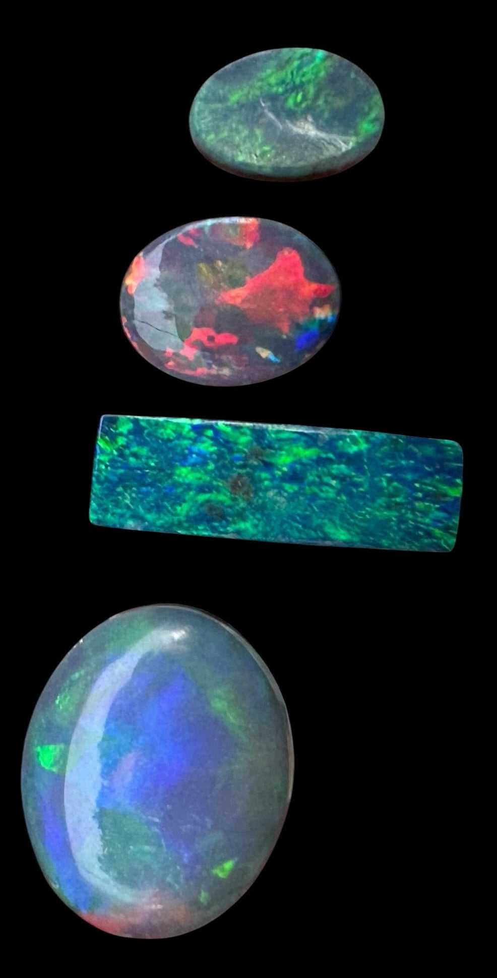 Opal Essence Opal Doublets Blue Green Matching sets 