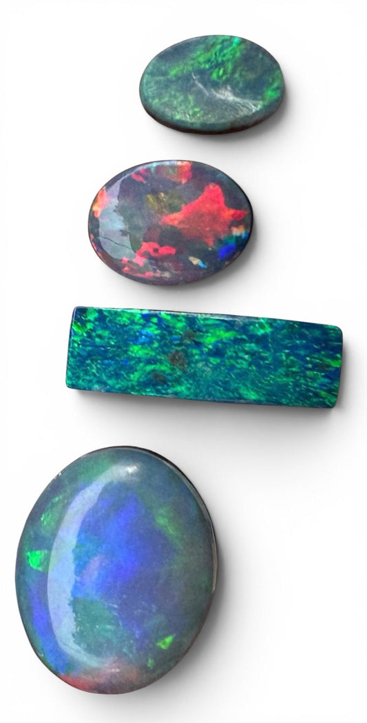 Opal Essence Opal Doublets Blue Green Matching sets 