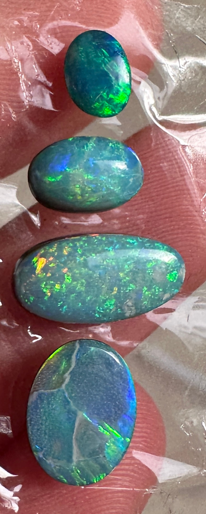 Opal Essence Opal Doublets Blue Green Matching sets 