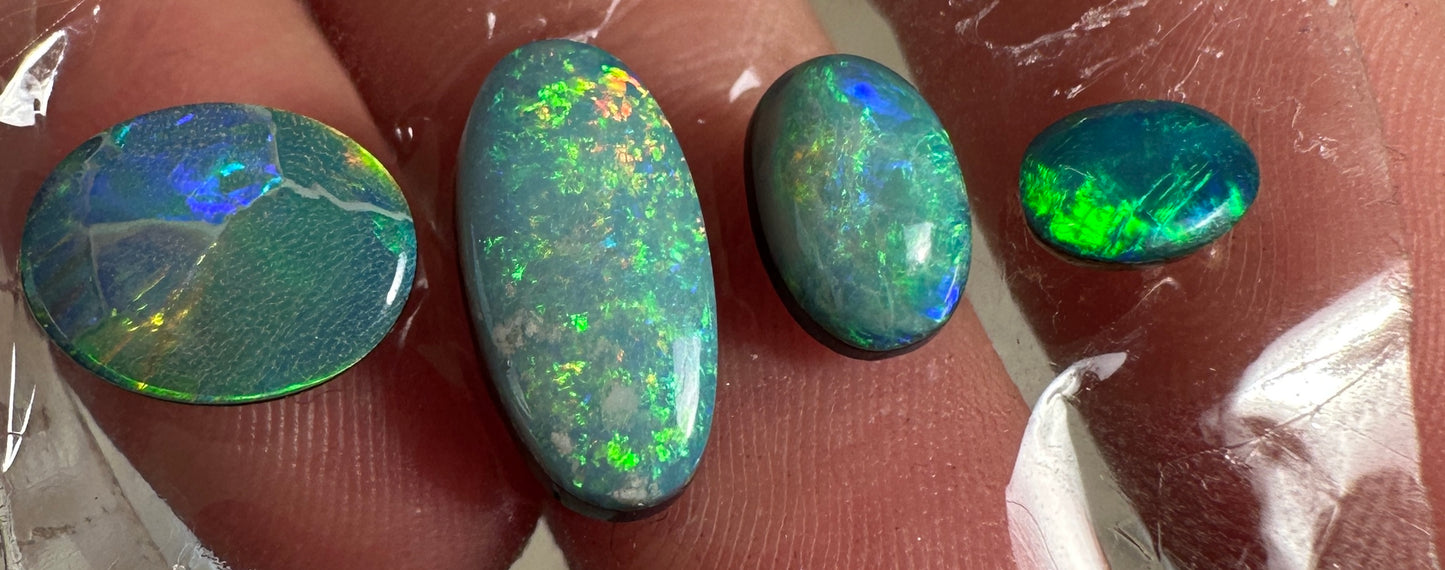 Opal Essence Opal Doublets Blue Green Matching sets 