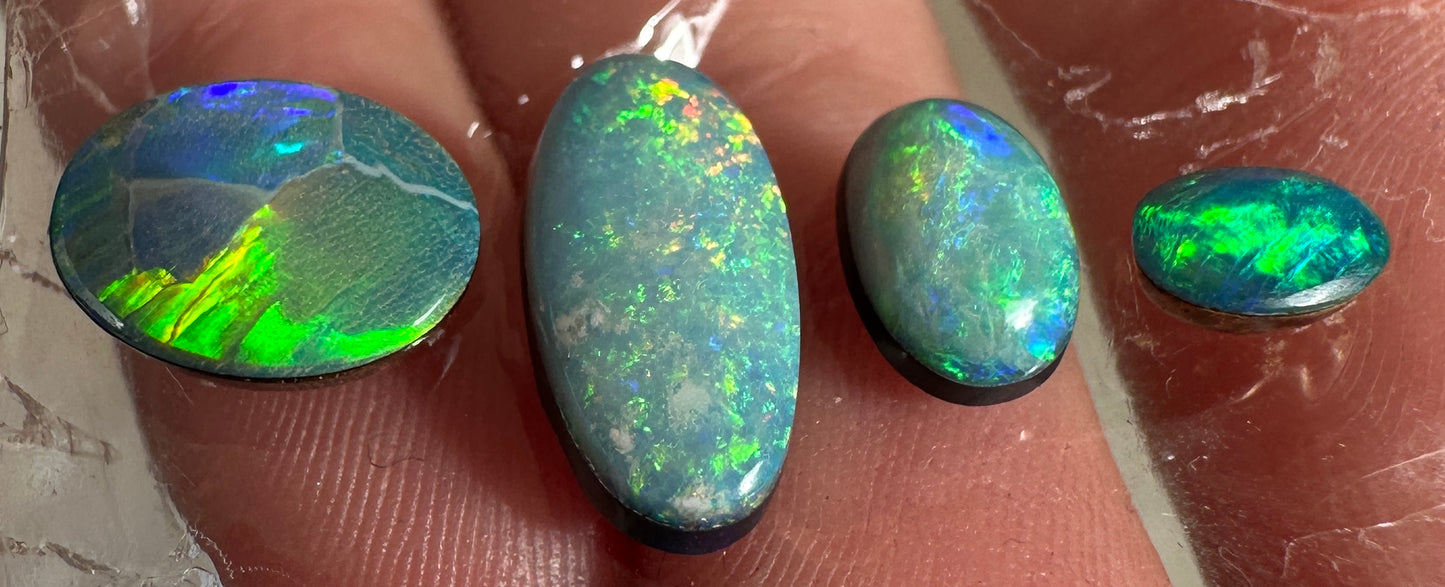 Opal Essence Opal Doublets Blue Green Matching sets 
