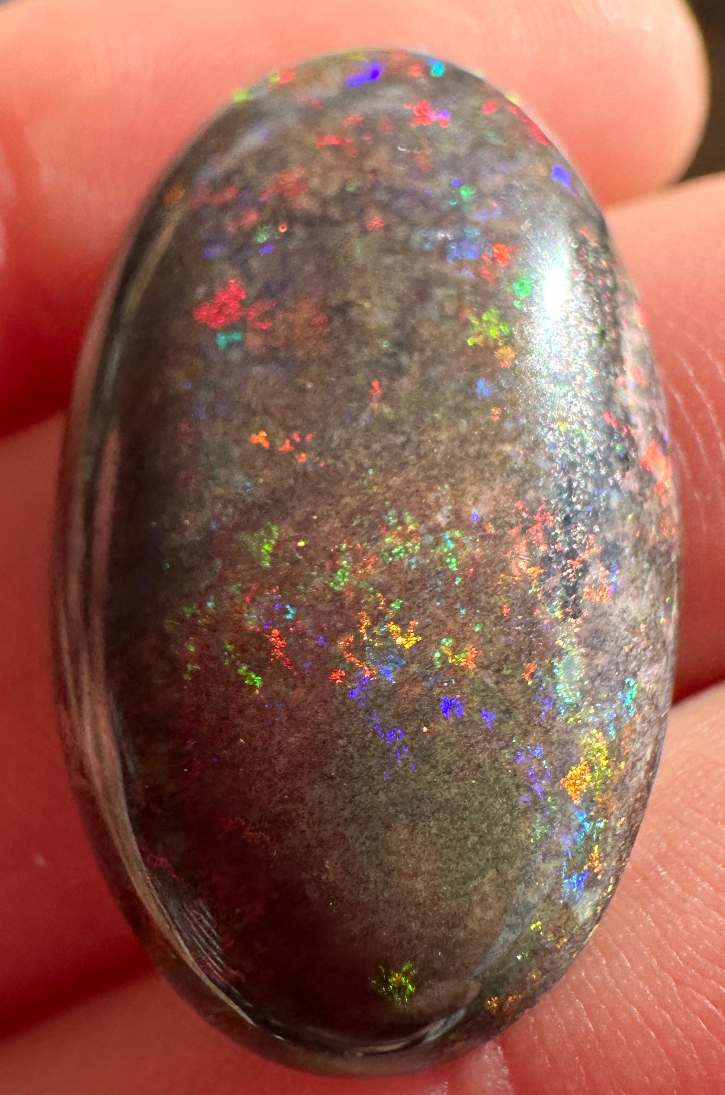 Opal Essence Treated Andamooka Opal Multicolour Pendant stone 