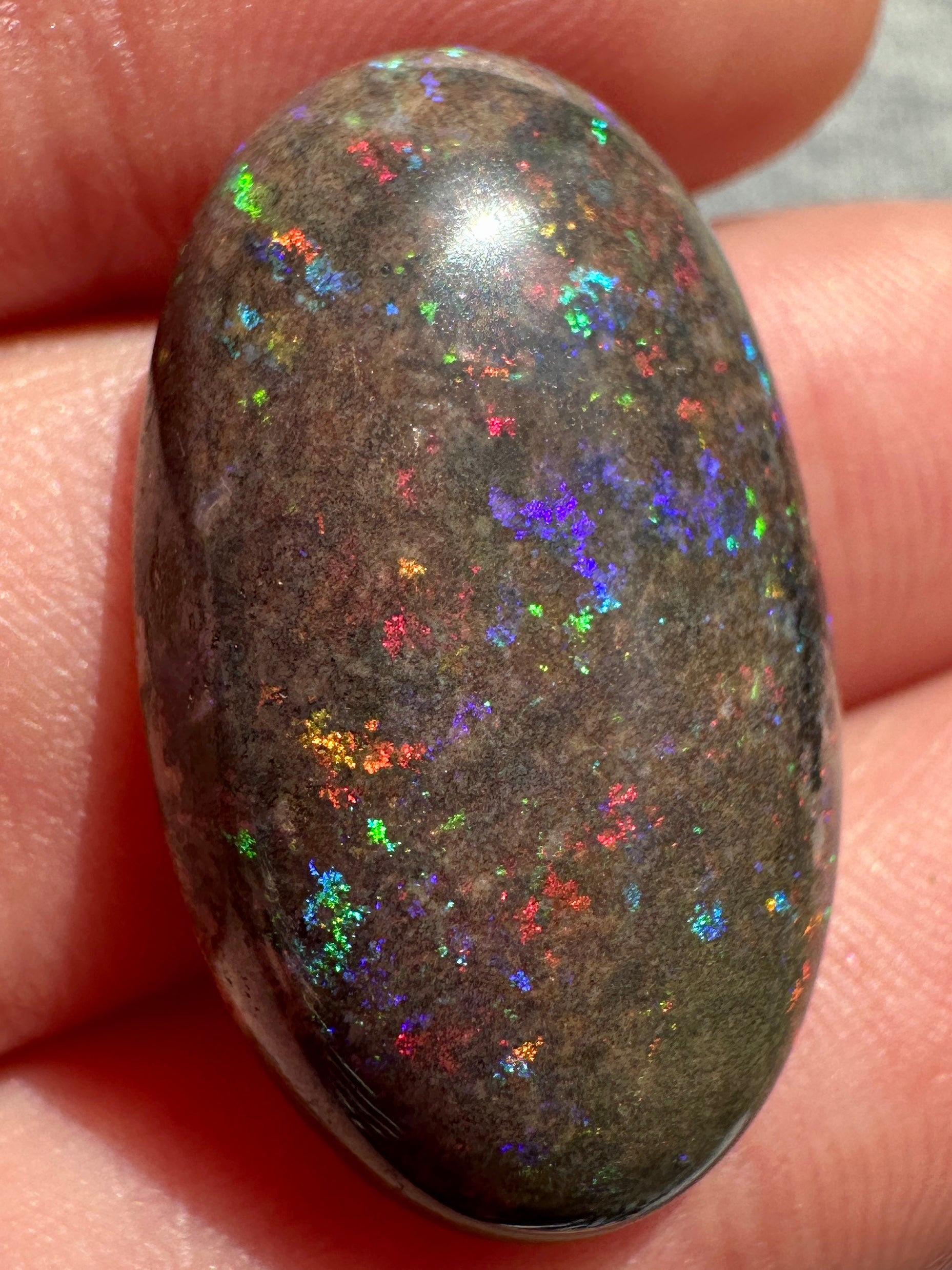 Opal Essence Treated Andamooka Opal Multicolour Pendant stone 