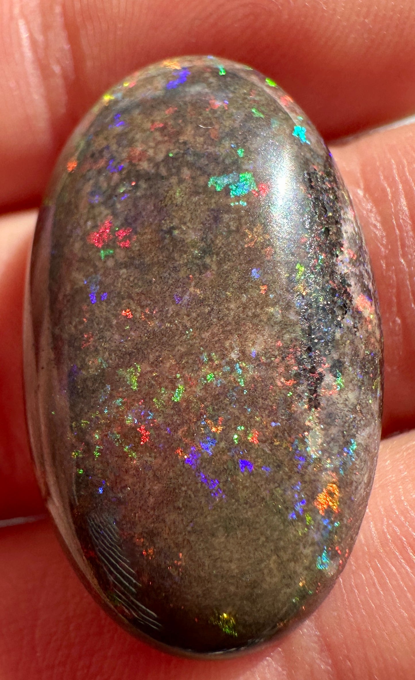 Opal Essence Treated Andamooka Opal Multicolour Pendant stone 