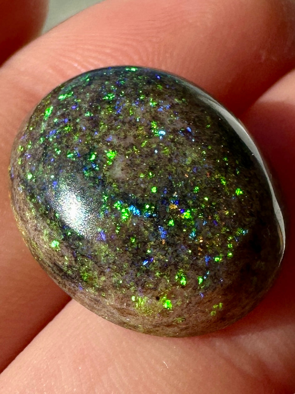 Opal Essence Treated Andamooka Opal Multicolour Pendant stone 