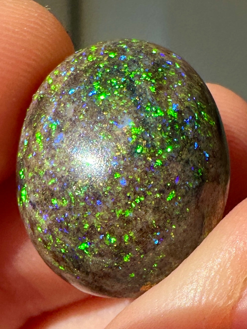 Opal Essence Treated Andamooka Opal Multicolour Pendant stone 
