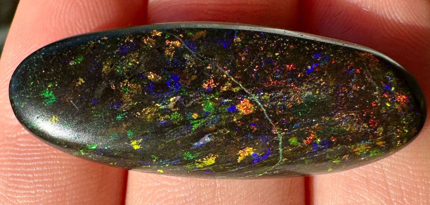 Opal Essence Treated Andamooka Opal Multicolour Pendant stone 