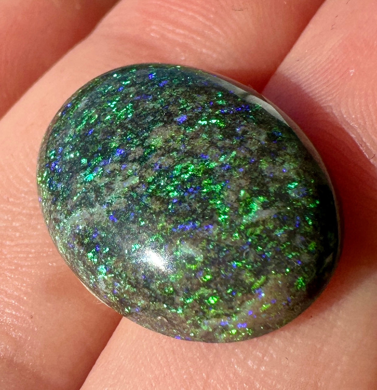 Opal Essence Treated Andamooka Opal Multicolour Pendant stone 