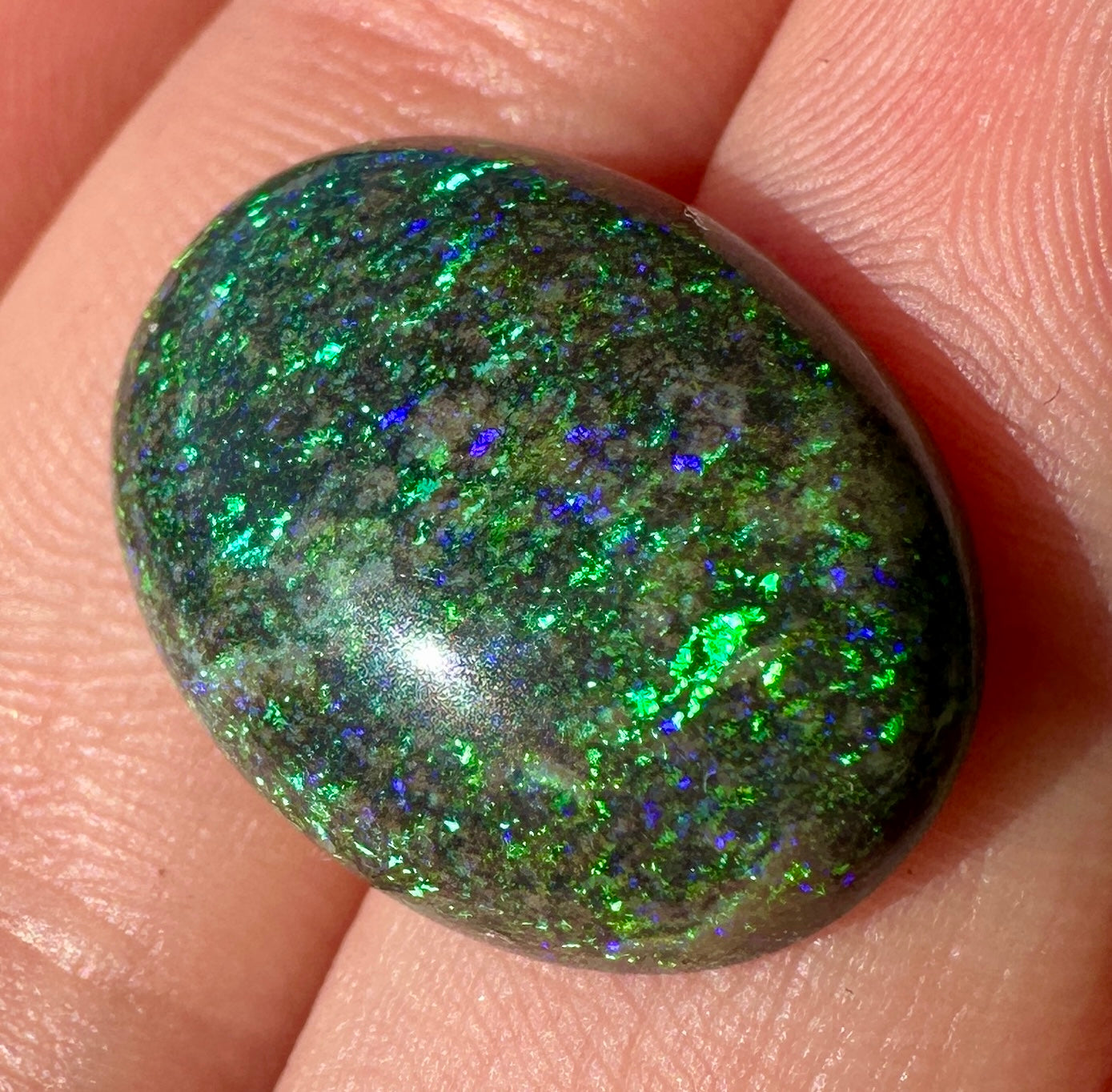 Opal Essence Treated Andamooka Opal Multicolour Pendant stone 