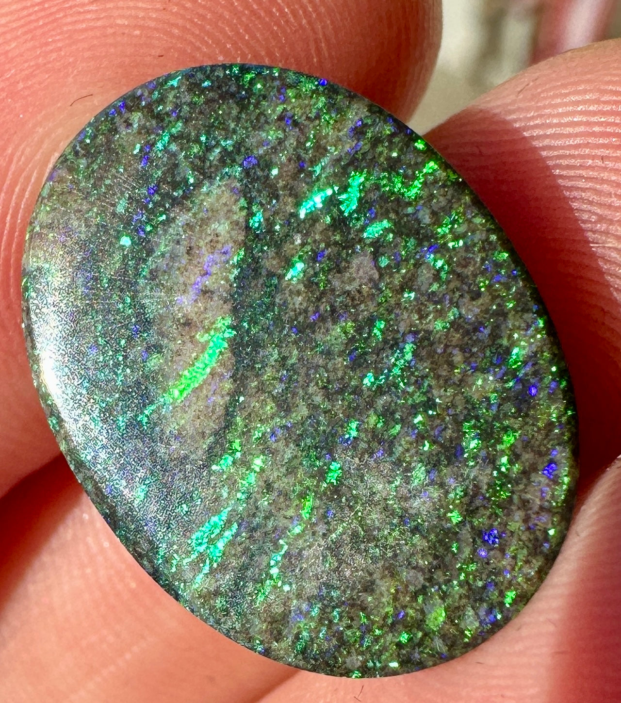 Opal Essence Treated Andamooka Opal Multicolour Pendant stone 