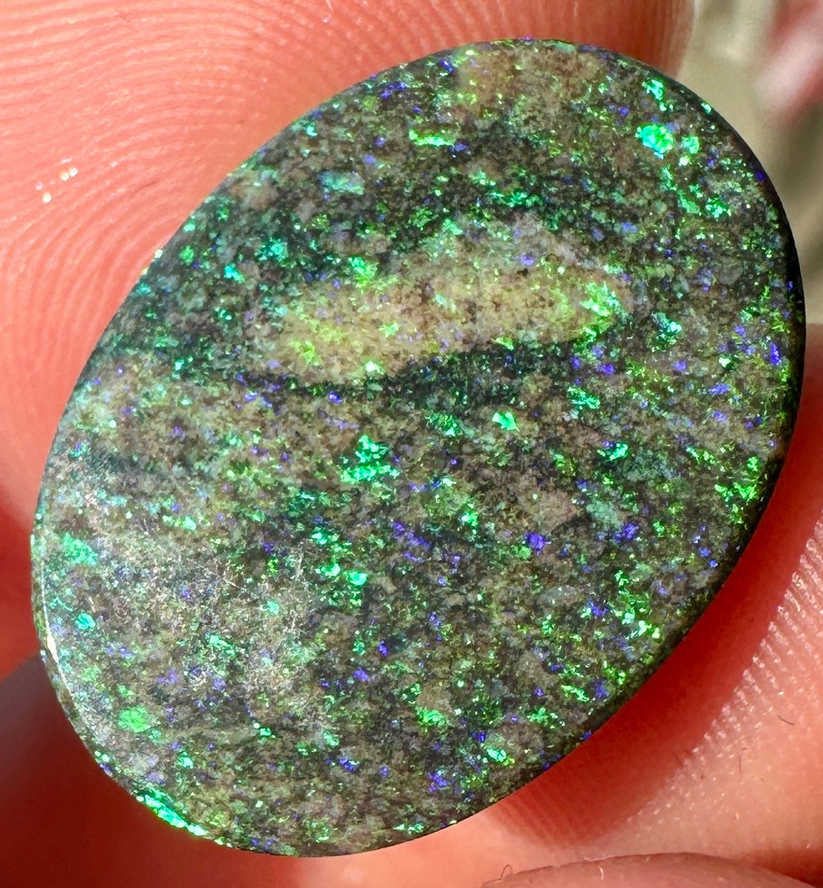 Opal Essence Treated Andamooka Opal Multicolour Pendant stone 