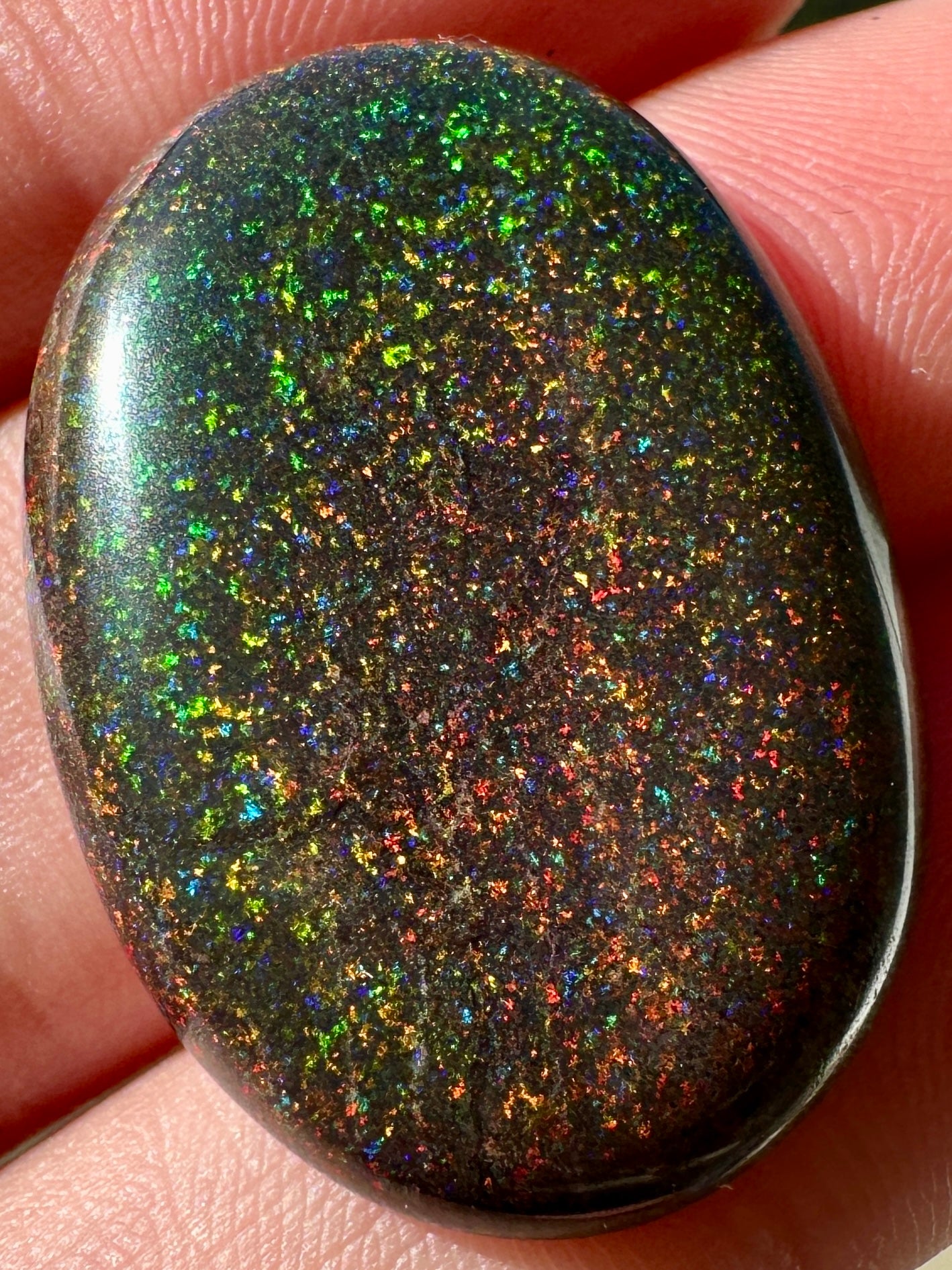 Opal Essence Treated Andamooka Opal Multicolour Pendant stone 