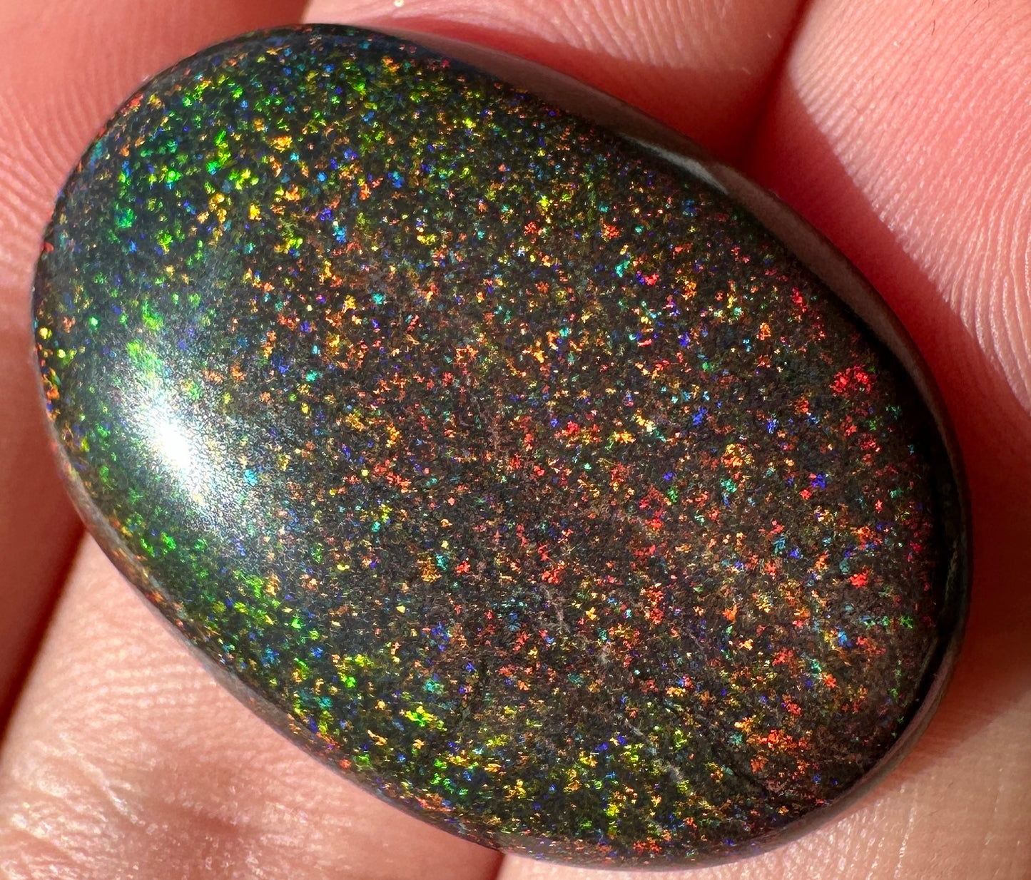 Opal Essence Treated Andamooka Opal Multicolour Pendant stone 