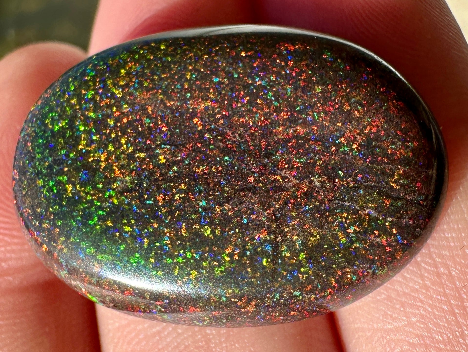 Opal Essence Treated Andamooka Opal Multicolour Pendant stone 