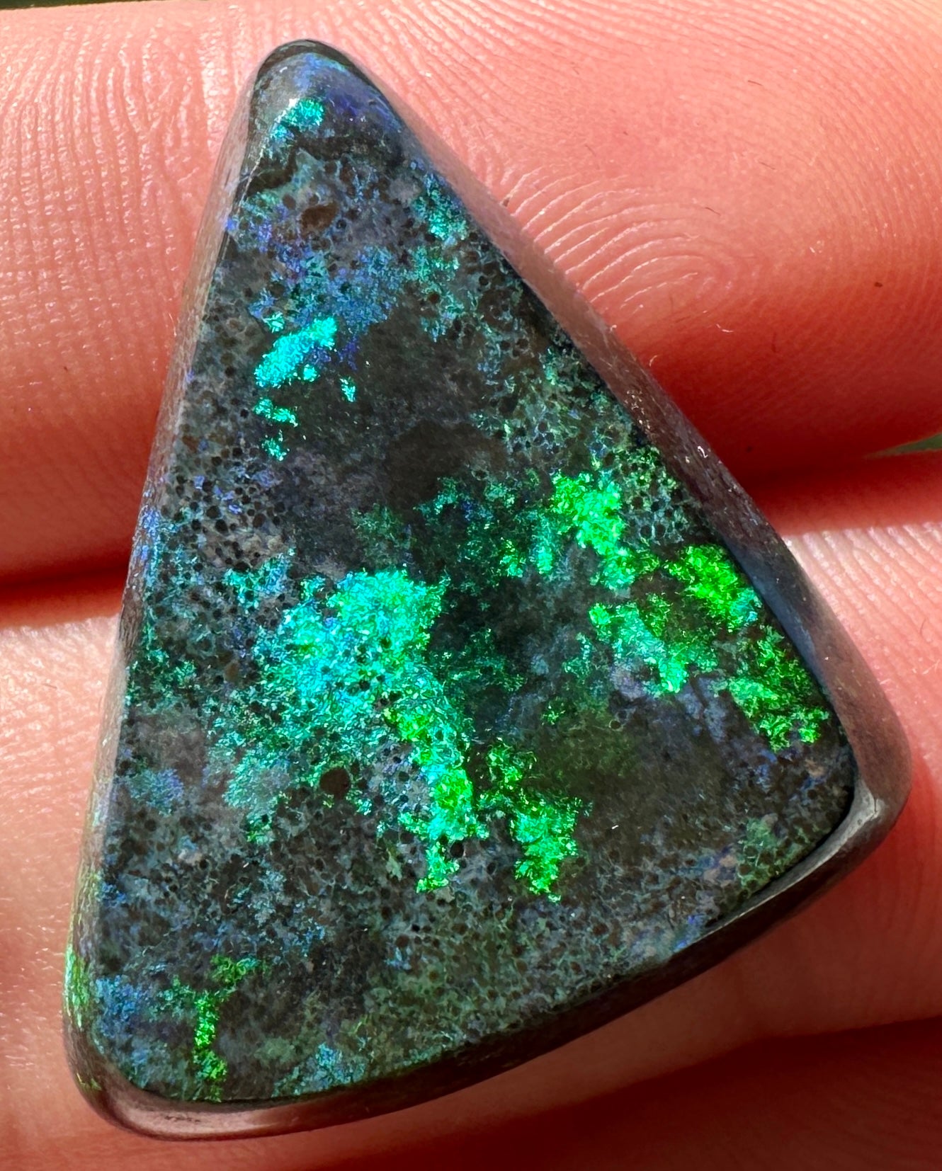 Opal Essence Treated Andamooka Opal Multicolour Pendant stone 