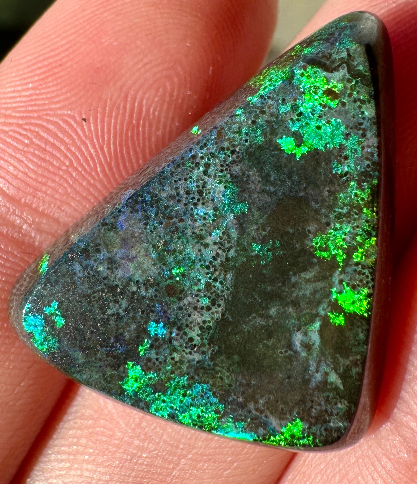 Opal Essence Treated Andamooka Opal Multicolour Pendant stone 