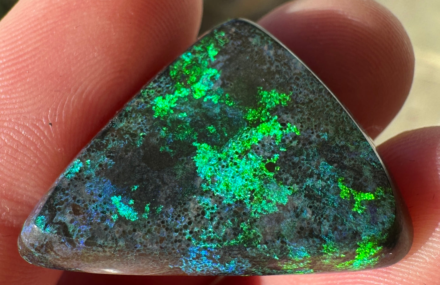 Opal Essence Treated Andamooka Opal Multicolour Pendant stone 