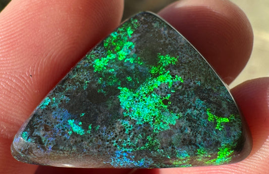 Opal Essence Treated Andamooka Opal Multicolour Pendant stone 