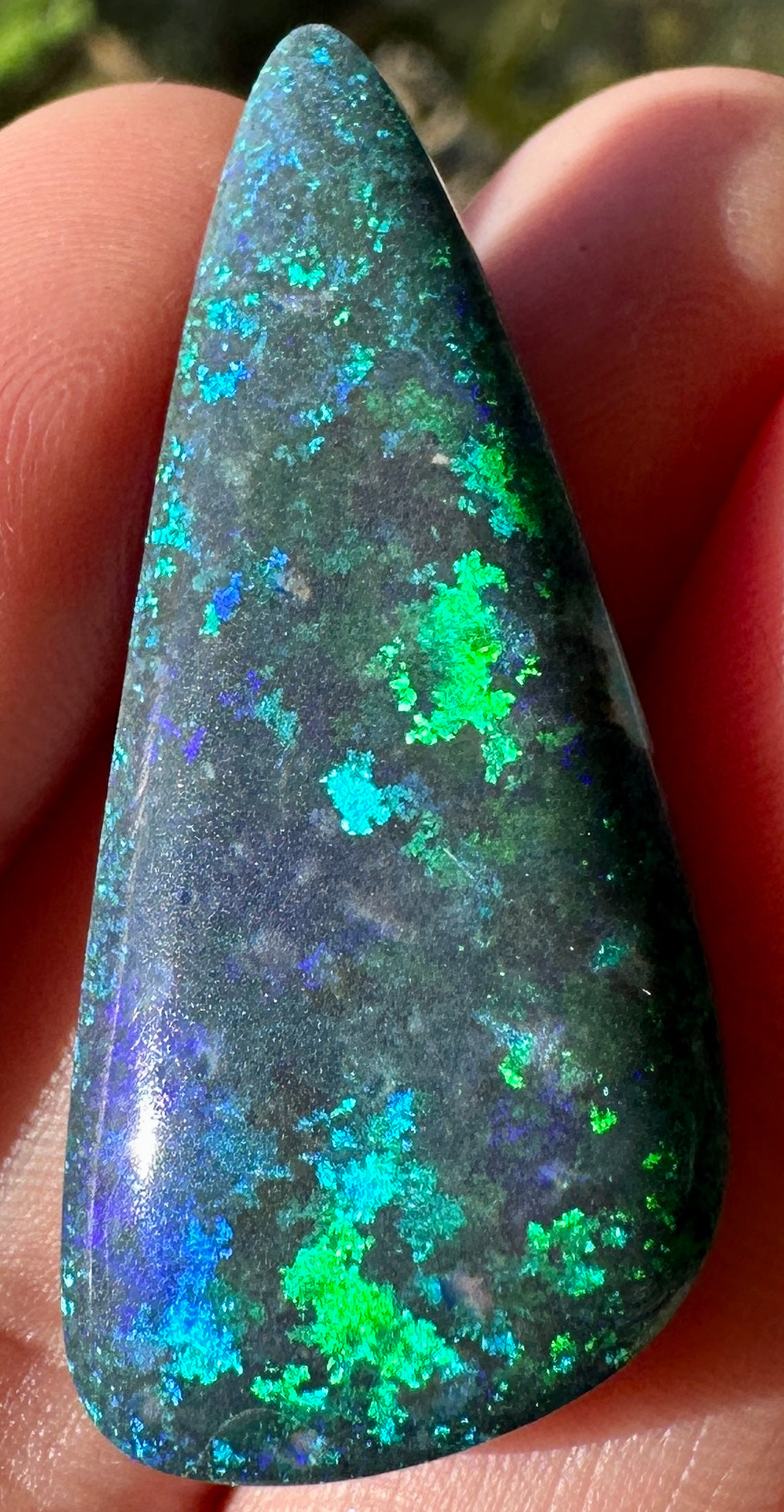 Opal Essence Treated Andamooka Opal Multicolour Pendant stone 