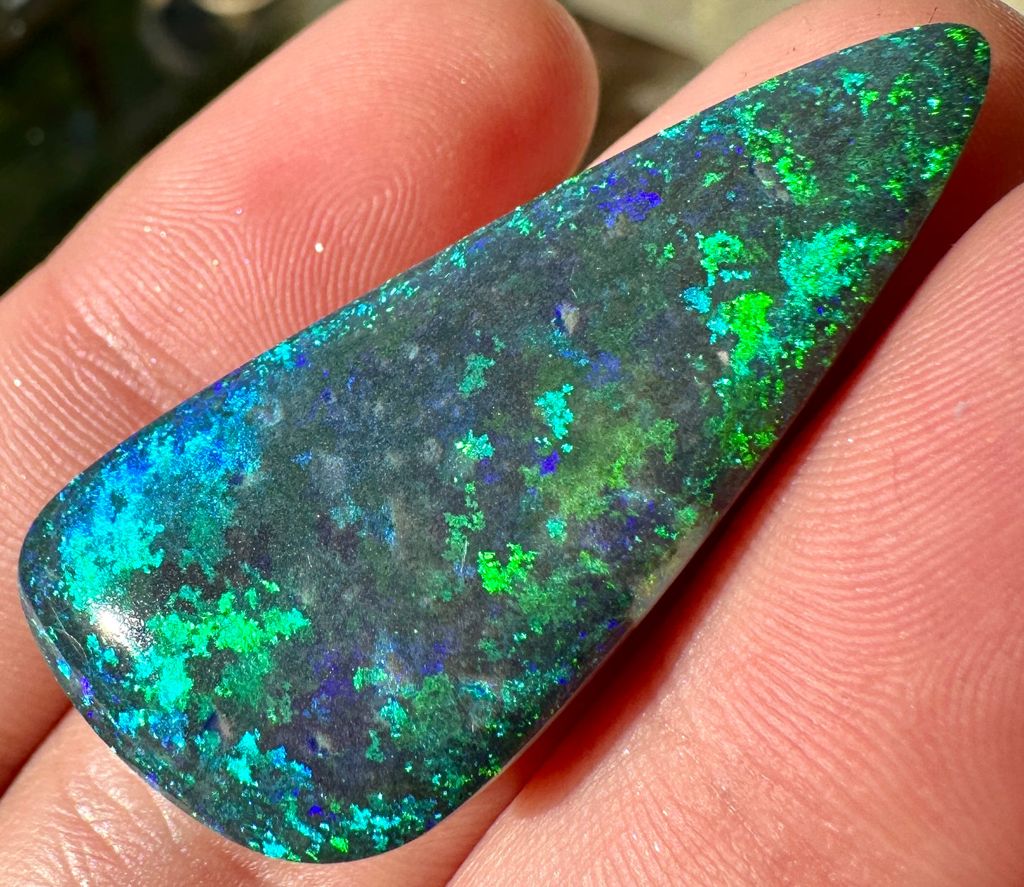 Opal Essence Treated Andamooka Opal Multicolour Pendant stone 