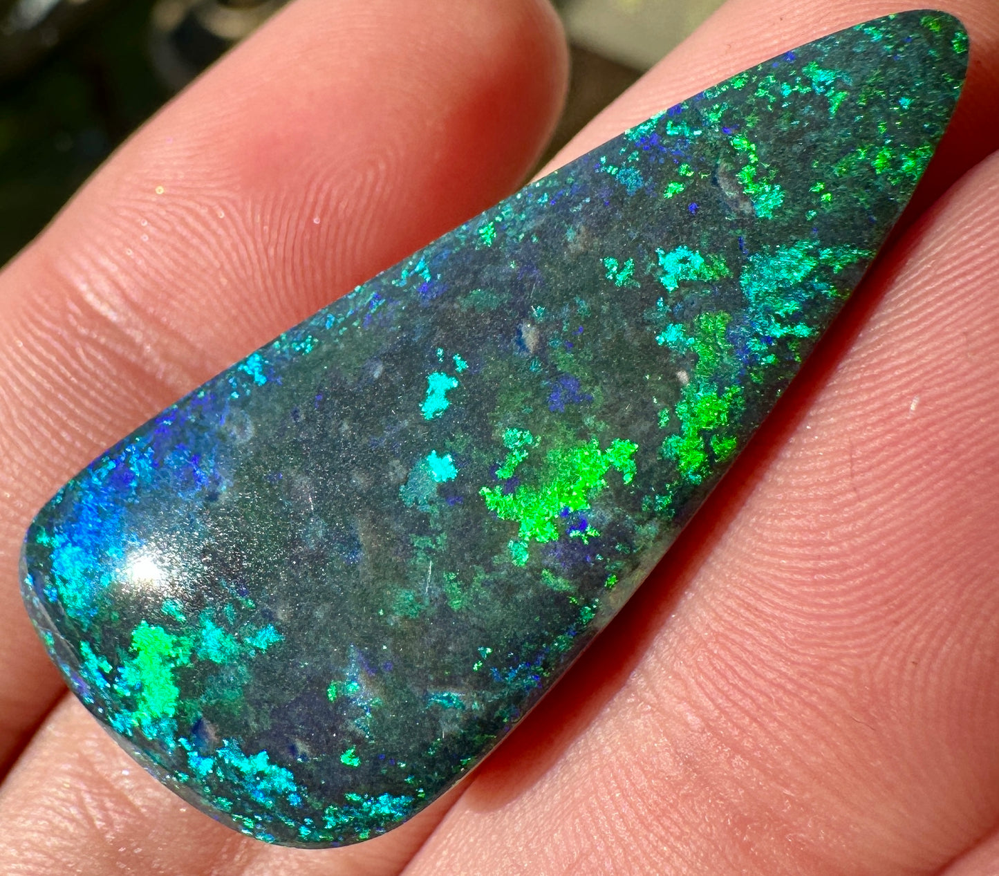 Opal Essence Treated Andamooka Opal Multicolour Pendant stone 