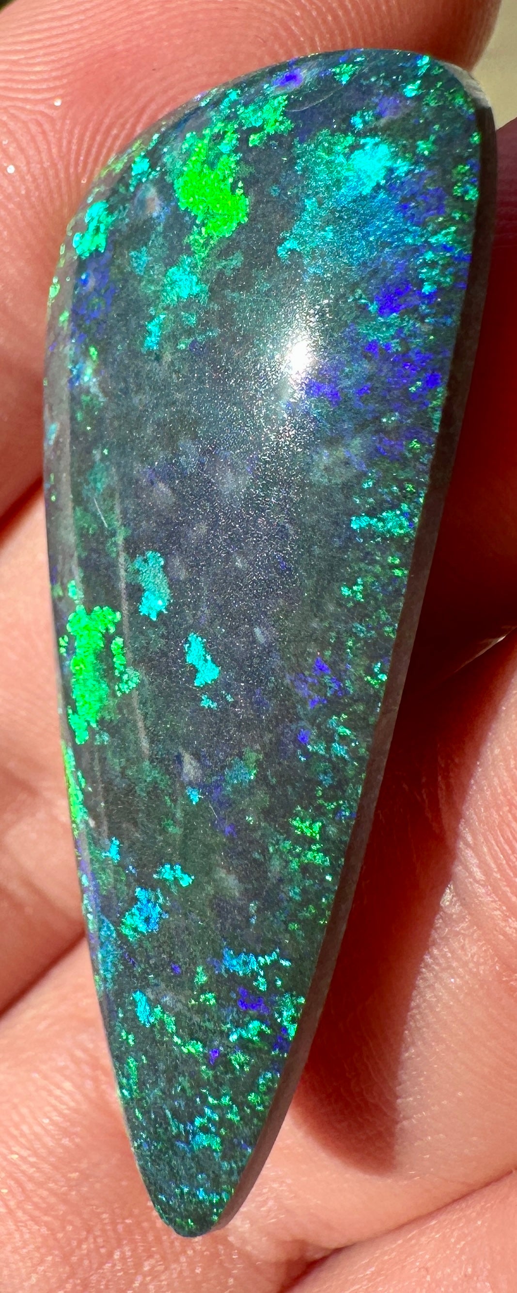 Opal Essence Treated Andamooka Opal Multicolour Pendant stone 