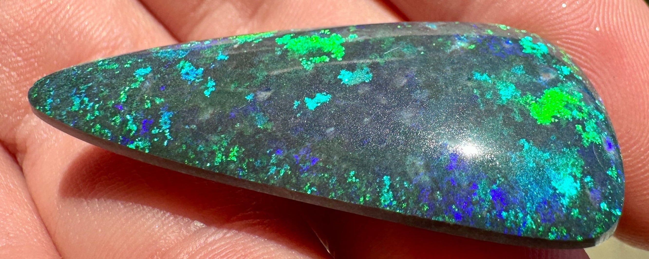 Opal Essence Treated Andamooka Opal Multicolour Pendant stone 