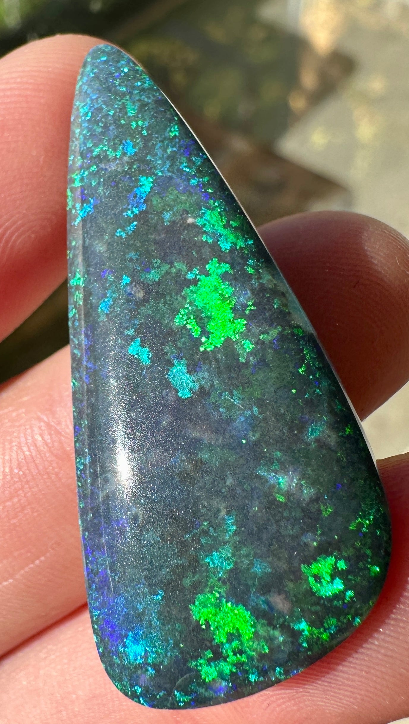 Opal Essence Treated Andamooka Opal Multicolour Pendant stone 